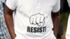 Mbunge wa Kenya na mwanachama wa muungano wa upinzani (NASA) ahudhuria uzinduzi wa kampeni ya "Resist' ya kushinikiza mabadiliko katika mfumo wa uchaguzi Kenya.