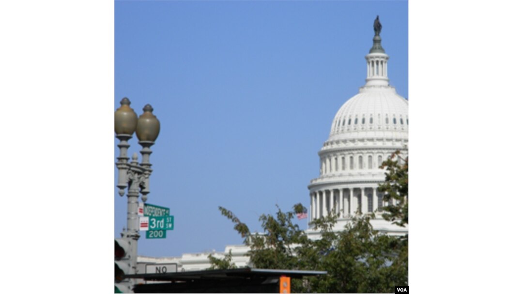 Gedung parlemen Amerika Serikat, Capitol Hill, di Washington.