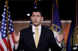 House Speaker Paul Ryan speaking at the Capitol last week.