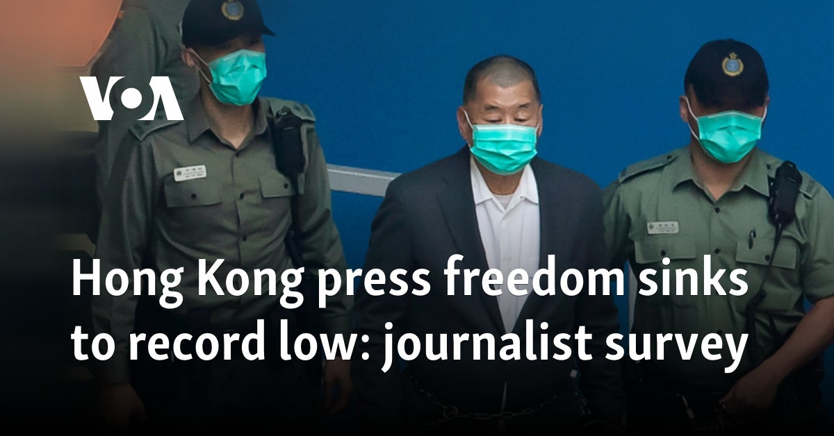 Survey among journalists: Press freedom in Hong Kong drops to record low