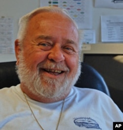 Retired government worker Bob Blair leases his land to the Volunteer Farm for $1 a year.