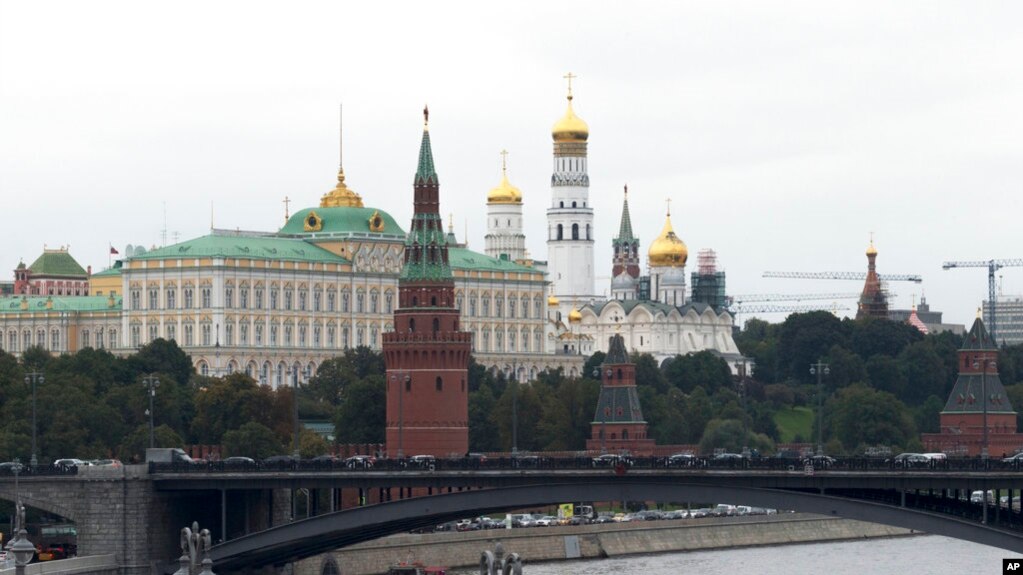 资料照片：莫斯科的克里姆林宫。(photo:VOA)