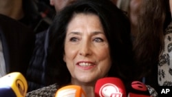 Salomé Zourabichvili, à Tbilissi, en Géorgie, le 28 novembre 2018.