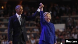 Shugaba Obama da Hillary Clinton