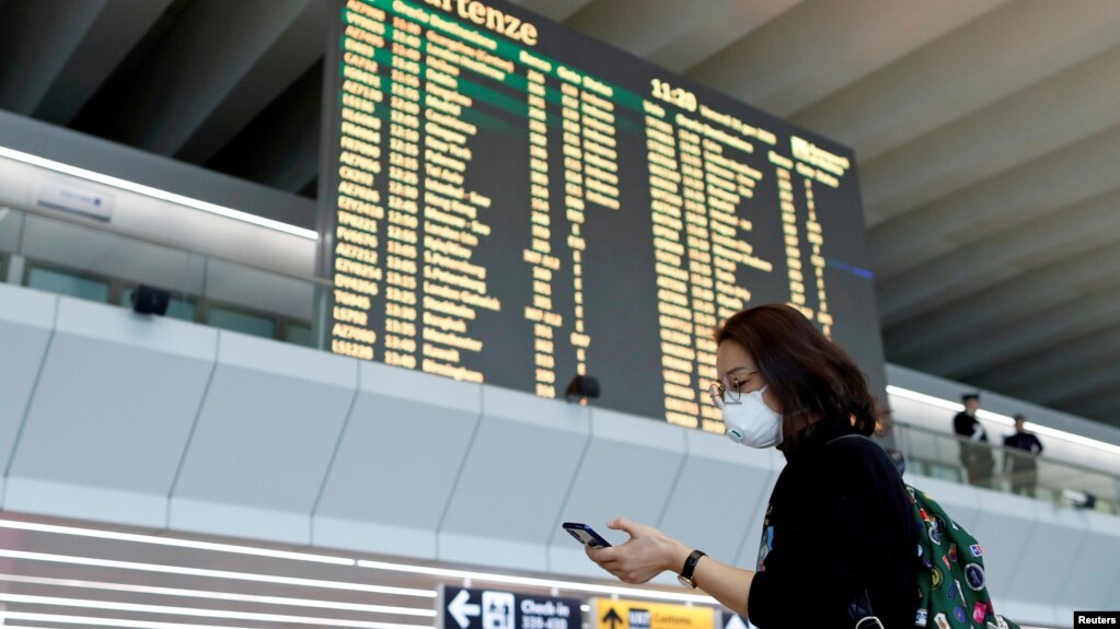 Rome's Fiumicino airport.