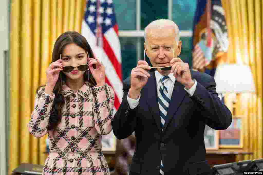 President Joe Biden &amp; Olivia Rodrigo ( Instagram @potus)