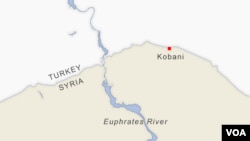 Karta granice Sirije i Turske