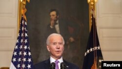 Le président américain Joe Biden à la Maison Blanche à Washington, États-Unis, le 26 janvier 2021.