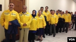 برخی اعضای گروه سازمان جوامع ایرانیان آمریکا در کنگره آمریکا 