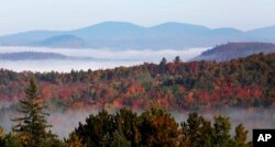 미국 뉴햄프셔주 밀란에서 찍은 화이트마운틴(White Mountains)의 모습.