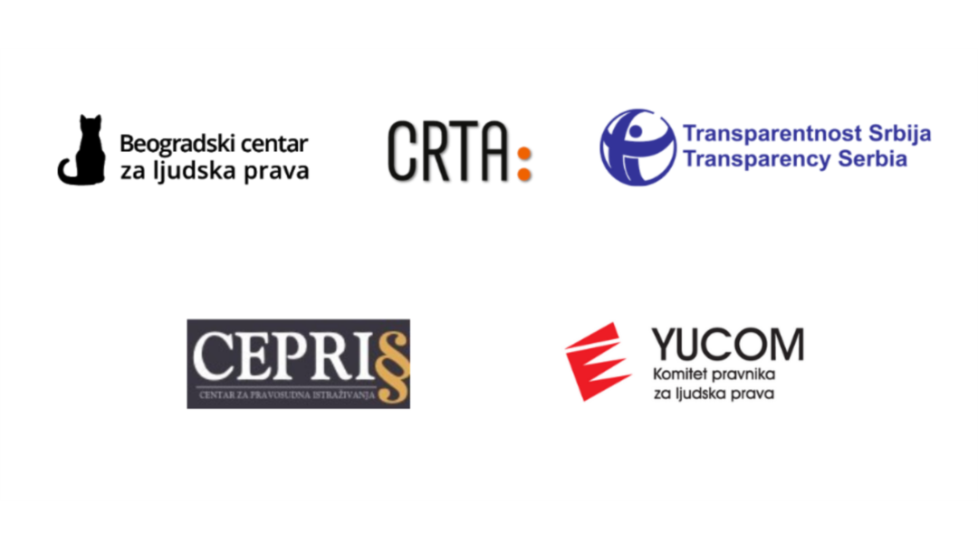Kombinacija logoa organizacija civilnog društva (Skrinšot: CRTA)