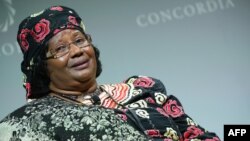 FILE - Former Malawian President Joyce Banda attends the 2016 Concordia Summit in New York, Sept. 20, 2016.