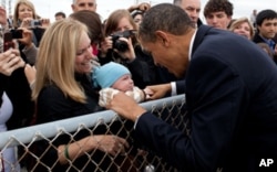 Le président Barack Obama à son arrivée à l'aéroport de san Francisco, le 20 avril