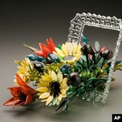 Ginny Ruffner is best known for her intricate glass flowers.