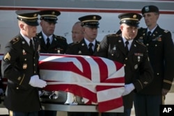 Похороны Брента Тейлора, американского военнослужащего, который погиб в Афганистане в середине ноября