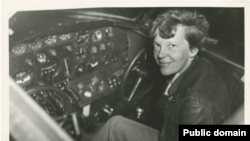 FILE - Aviatrix Amelia Earhart is pictured in this undated photo.