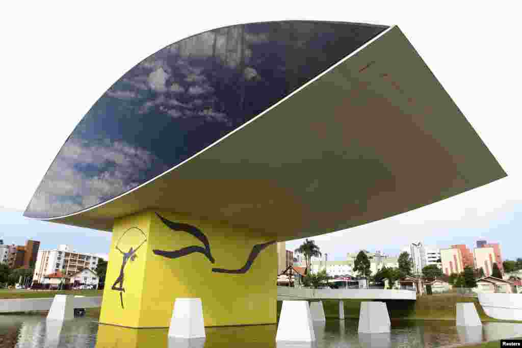 A view of the Oscar Niemeyer Museum in Curitiba, Brazil, December 6, 2012. 