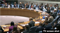 유엔 안보리가 23일 대량살상무기 확산 방지에 관한 공개 토론회를 진행하고 있다. 