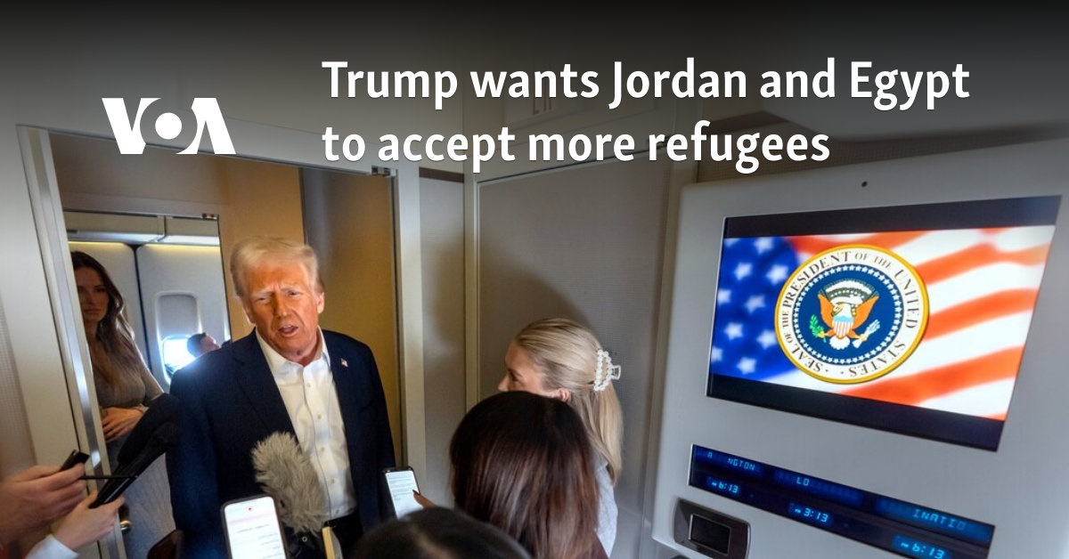 Trump wants Jordan and Egypt to accept more refugees