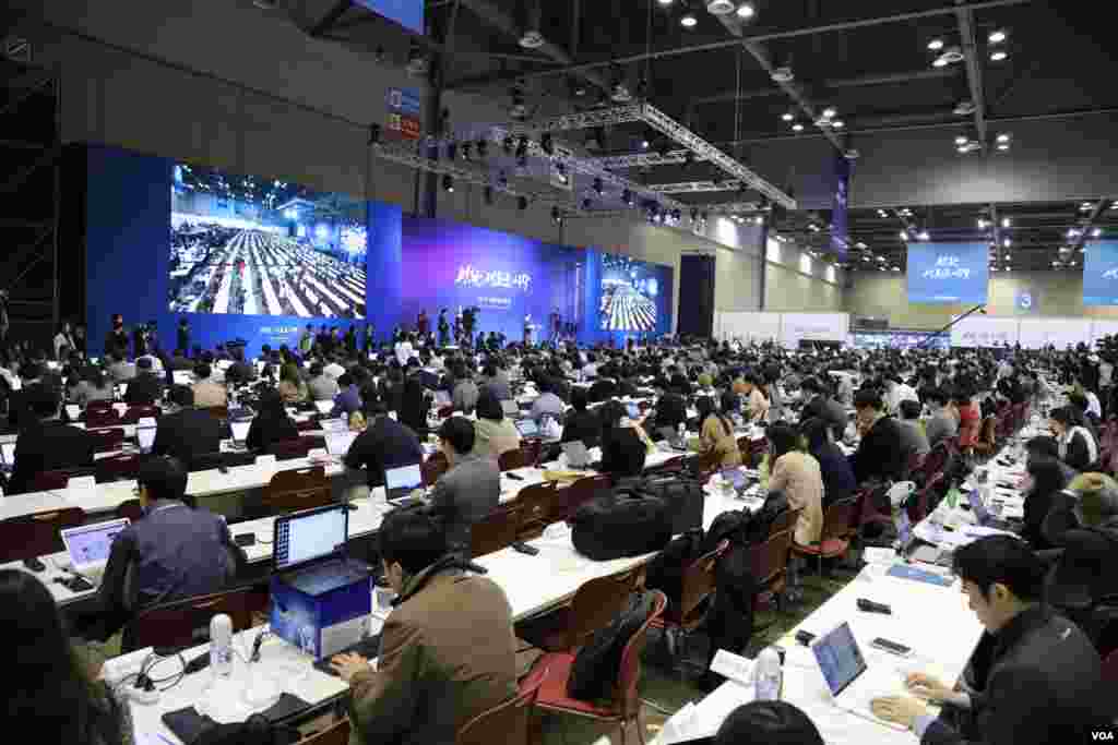 Nearly 3,000 journalist ready to cover historic inter-Korean summit,مرکز خبرنگاران بین المللی برای پوشش نشست رهبران دو کره در سئول