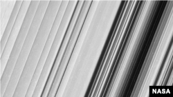 This image shows a region in Saturn's outer B ring. NASA's Cassini spacecraft viewed this area at a level of detail twice as high as it had ever been observed before. And from this view, it is clear that there are still finer details to uncover.