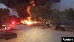 阿拉巴马州谢尔比郡油管爆炸现场