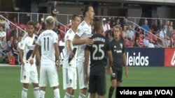 Zlatan Ibrahimović tokom meča protiv Di-Si Junajteda u Vašingtonu