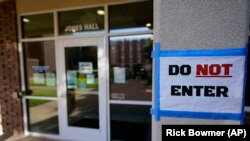 The doorway to Jones Hall is shown at Utah State University Wednesday, Sept. 2, 2020