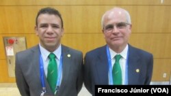 Arnaldo Neto e Manuel Ribeiro, membros da HWPL