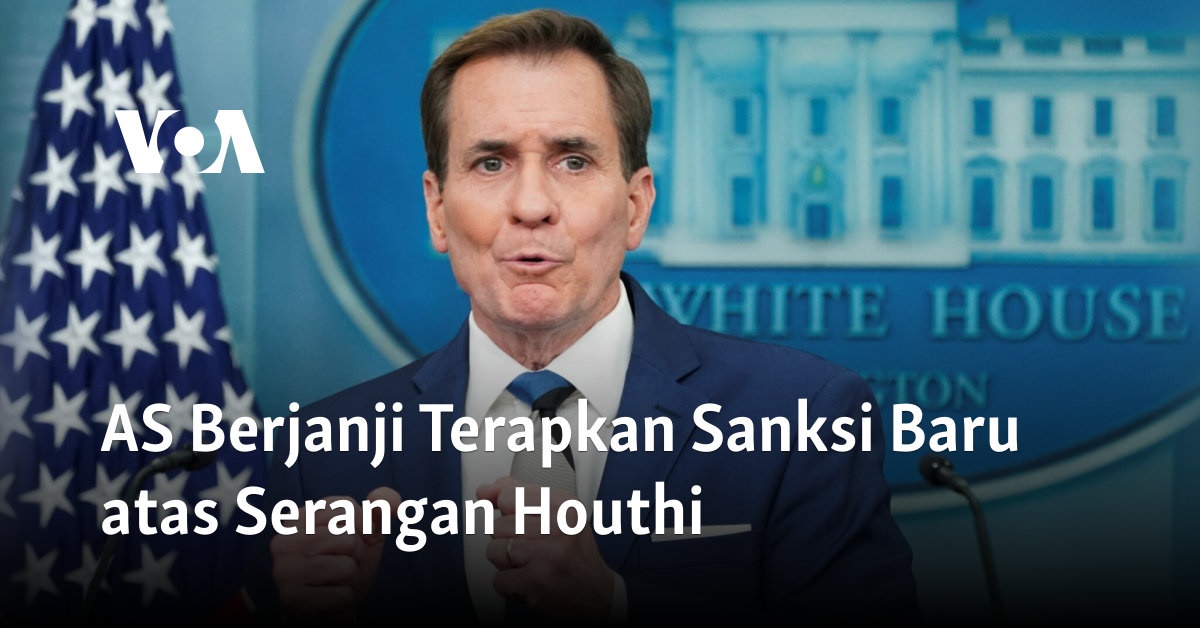 AS Berjanji Terapkan Sanksi Baru atas Serangan Houthi