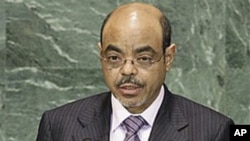Ethiopia's Prime Minister Meles Zenawi addresses a summit on the Millennium Development Goals at United Nations headquarters (file photo - 21 Sep 2010)