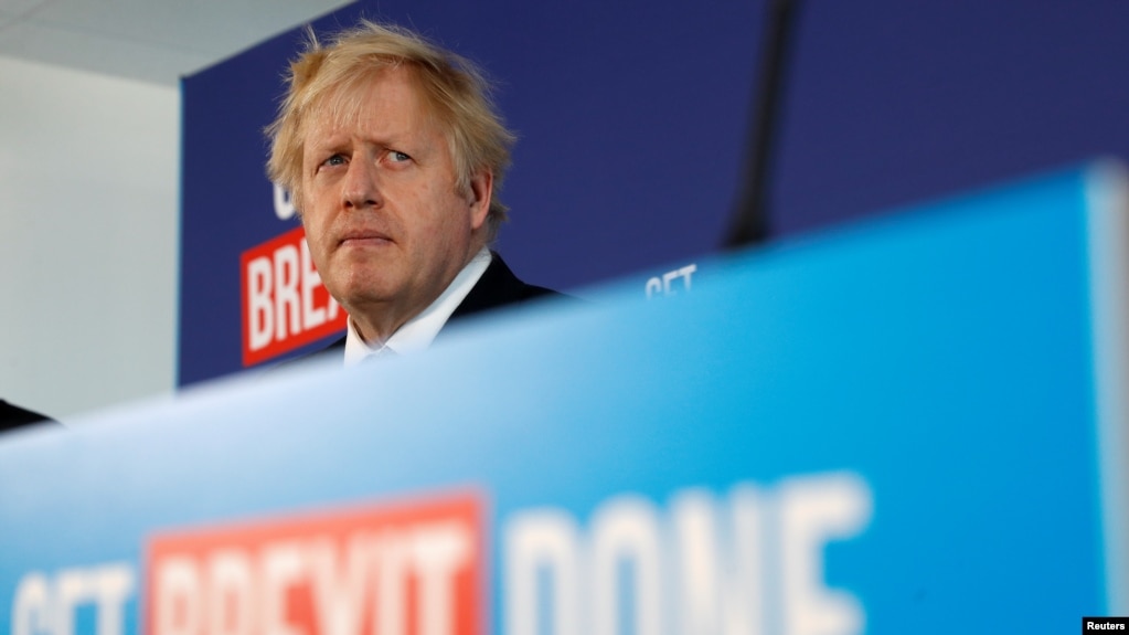 Thủ tướng Anh Boris Johnson hiện đang vận động cho cuộc bầu cử vào ngày 12 tháng 12. Các cuộc khảo sát cho thấy ông đang trên đường giành chiến thắng.