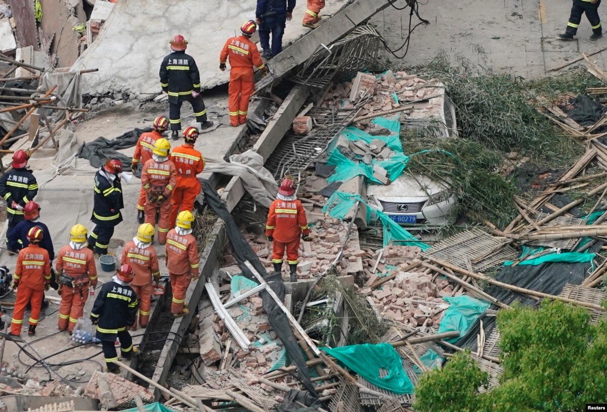 img SHANGHAI Building collapse