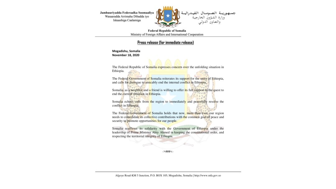 Warqadda Wasaaradda Arrimaha Dibedda