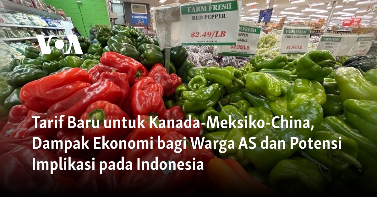 Tarif Baru untuk Kanada-Meksiko-China, Dampak Ekonomi bagi Warga AS dan Potensi Implikasi pada Indonesia