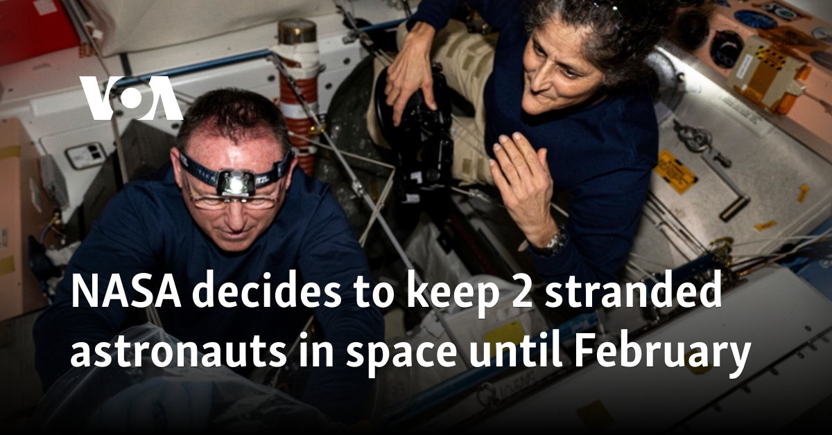 NASA decides to keep 2 stranded astronauts in space until February