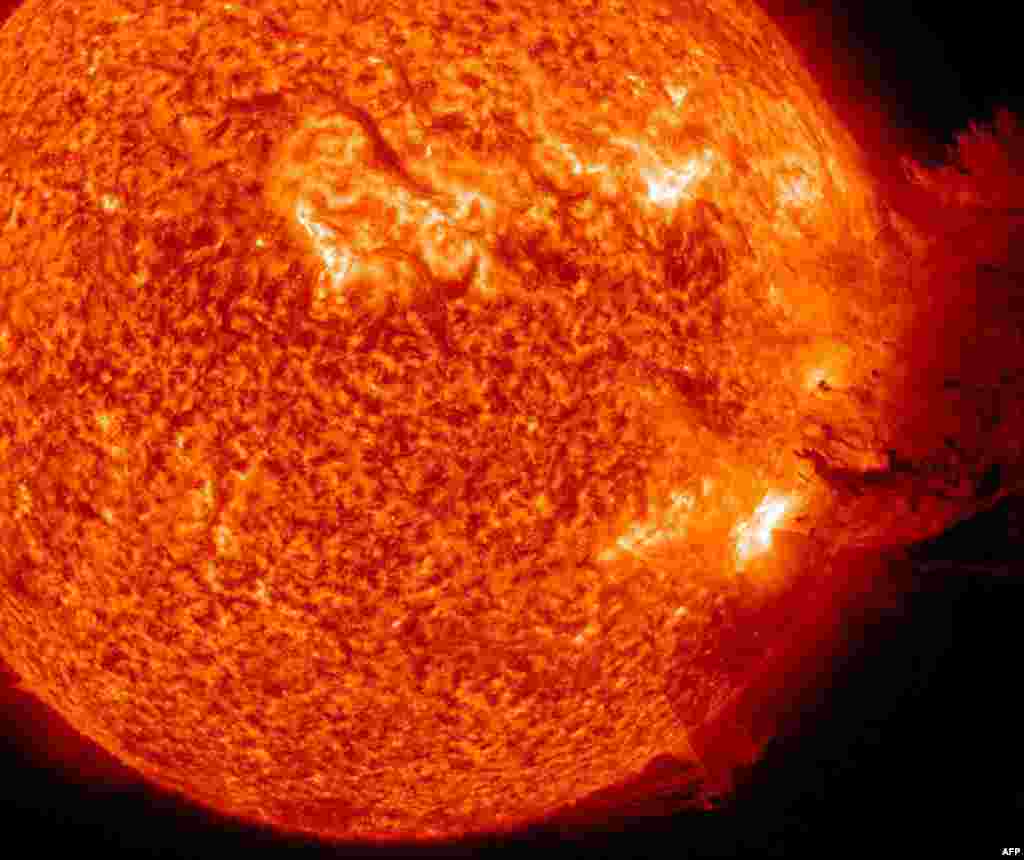 The Sun unleashed an M-2 (medium-sized) solar flare, an S1-class (minor) radiation storm and a spectacular coronal mass ejection (CME) on June 7. The sun is entering a more active phase due to peak in 2013 on a roughly 11-year sunspot cycle, the World Met