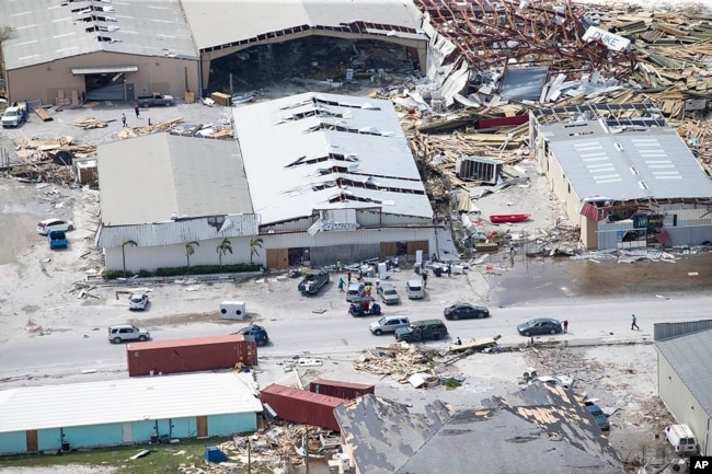 Destrucción dejada por el huracán Dorian en Marsh Harbour, isla Gran Ábaco, Bahamas. 4 de septiembre de 2019. AP.T