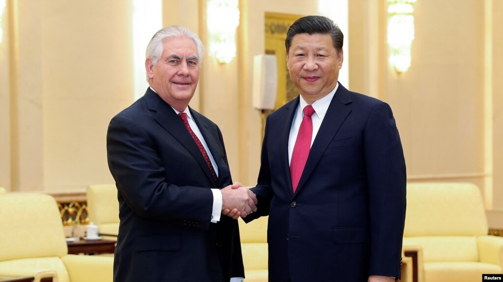 Hasil gambar untuk menteri luar negeri as ke china