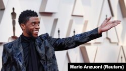 FILE - Chadwick Boseman arrives at the 91st Academy Awards in Hollywood, Los Angeles, California, U.S., February 24, 2019. (REUTERS/Mario Anzuoni)