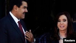 Nicolás Maduro, y Cristina Fernández de Kirchner aseguraron que ambos países reafirmarán sus tratados económicos existentes. 