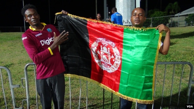 حامیان تیم کرکت افغانستان در کارایب