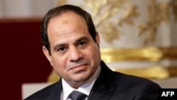 Le président égyptien Abdel Fattah al-Sissi à Paris, 26 novembre 2014. 