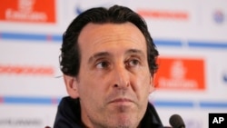 Unai Emery, l'entraîneur du Paris SG, France, le 11 mars 2017.