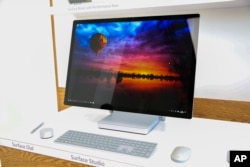 Surface Studio and Surface Dial are announced during Microsoft's October Event at Spring Studios, Oct. 26, 2016, in New York.