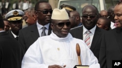 Gambian President Yahya Jammeh is pictured in this June 30, 2011 photo.