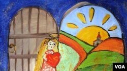 "სხივის" მეორეკლასელის აიშე ორუჯოვას ნახატი