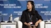 FILE - Meng Wanzhou, chief financial officer of Chinese technology giant Huawei, attends a session of the VTB Capital Investment Forum "Russia Calling!" in Moscow, Russia Oct. 2, 2014. 