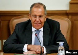 FILE - Russian Foreign Minister Sergey Lavrov attends a meeting in Moscow, Russia, May 28, 2018.