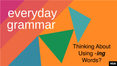 Thinking About Using Ing Words